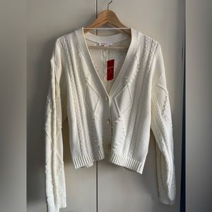 Joe Fresh x Jillian Harris Cable-knit Cardigan - brand new with tags